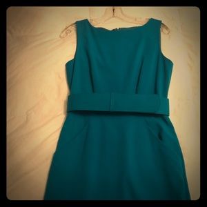 Calvin Klein turquoise fitted sheath dress